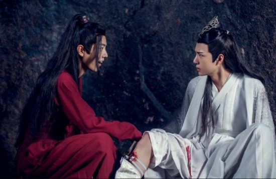 《陳情令》花絮，藍湛下水撈魏嬰，王一博沒有褲子穿好無奈 戲劇 第1張