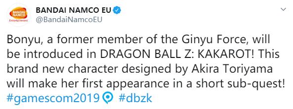 GC 2019：《龍珠Z：卡卡羅特》公布原創角色 網友表示接受不能 遊戲 第1張