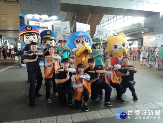 可愛吉祥物高鐵台中站快閃　宣導交通安全 台灣好新聞 第1張