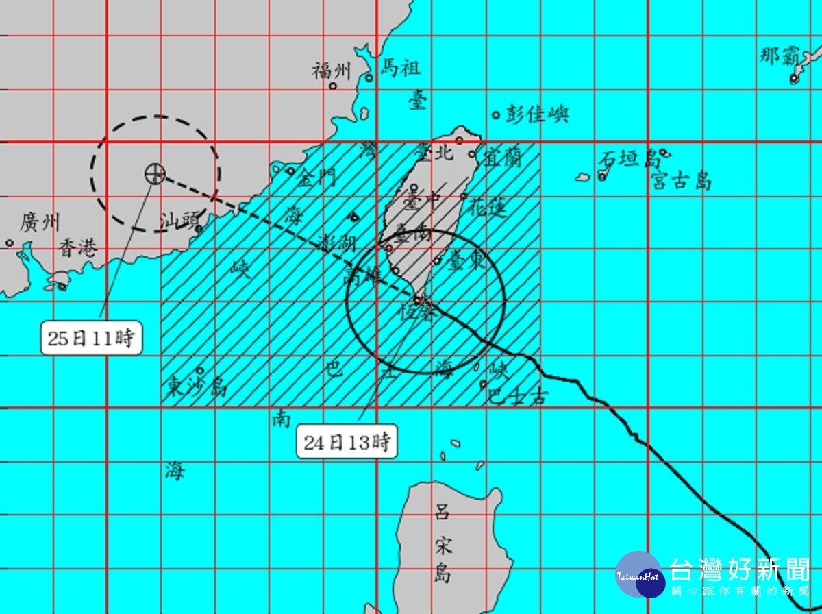 白鹿颱風中心登陸恆春半島　東半部及南部防豪大雨 台灣好新聞 第1張