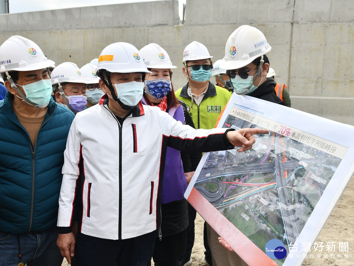 台65線浮洲交流道增設匝道　侯友宜視察關心工程進度 台灣好新聞 第1張