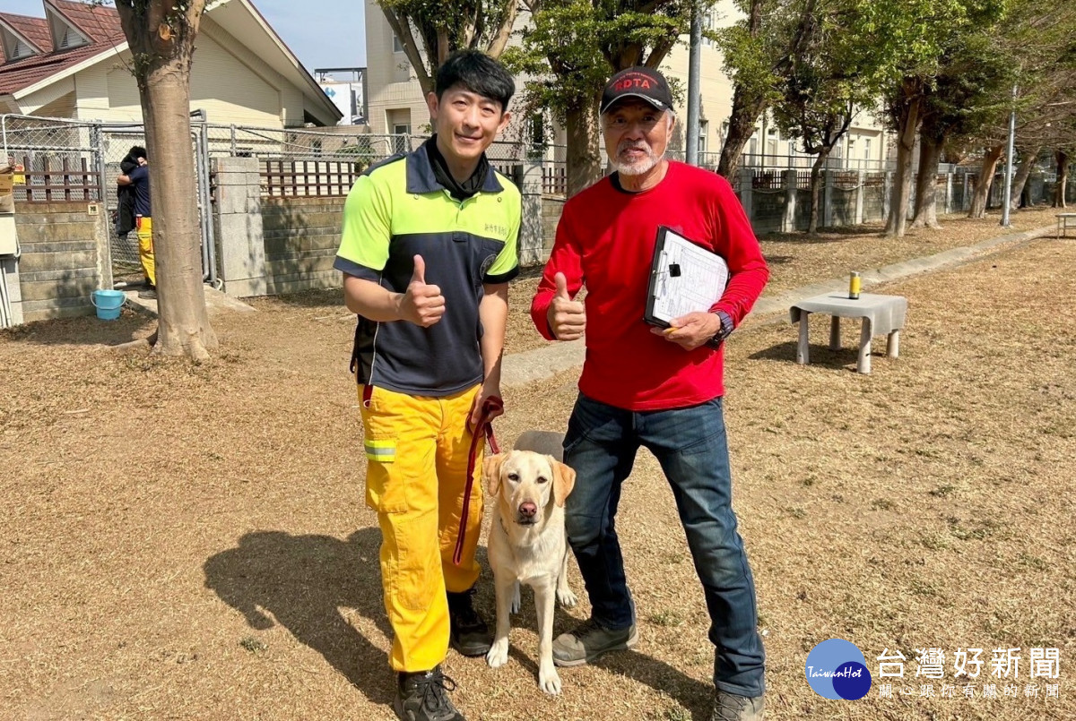 專業再提升！　竹市4隻搜救犬通過IRO國際檢測認證 台灣好新聞 第1張