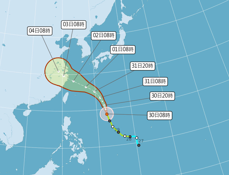 受卡努颱風外圍環流影響　8/1北台灣降雨明顯 台灣好新聞 第1張