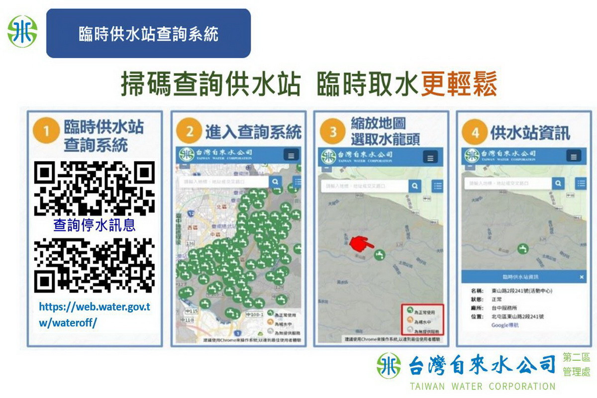 蘆竹、龜山8/12停水23小時　台水設置14處供水站開放取用 台灣好新聞 第1張