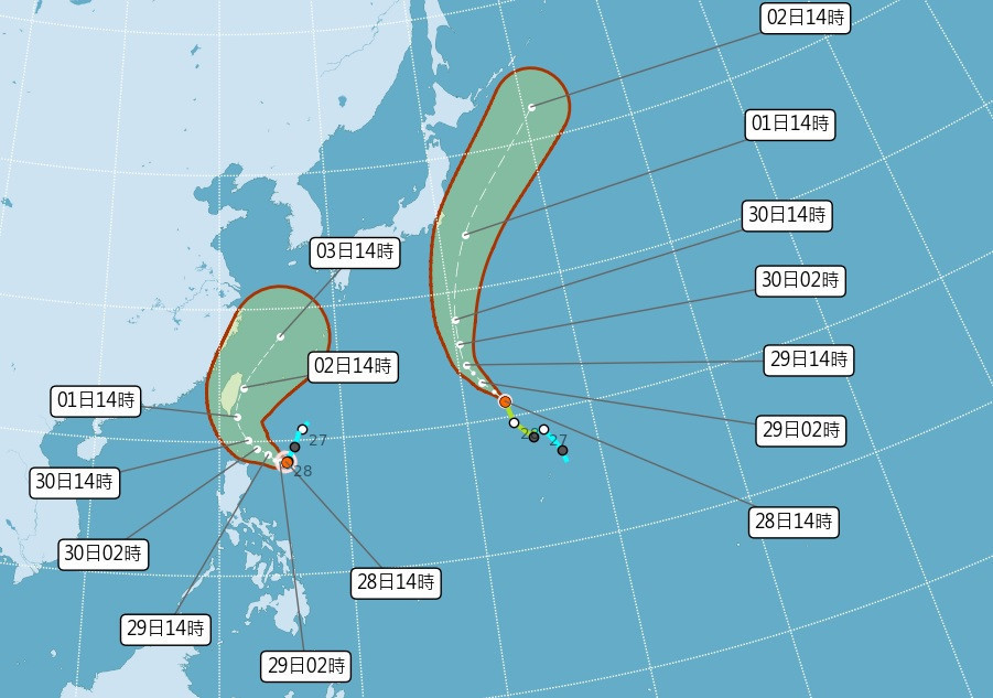 山陀兒路徑西修緊貼台灣北上　估中颱暴風圈籠罩全台 台灣好新聞 第1張