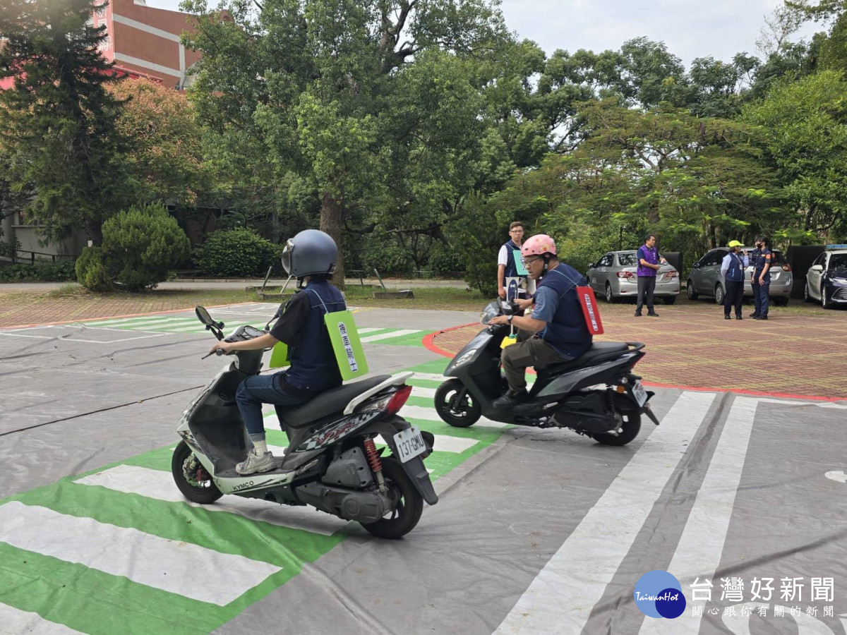 校園路口實境模擬騎乘安全　提升全民交通安全意識 台灣好新聞 第1張