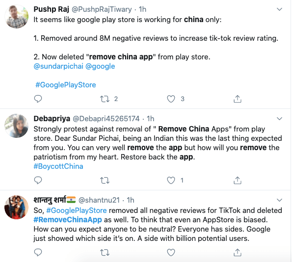 印度下載量第二「Remove China Apps」被Google強制下架，引起印度集體反彈 熱門 第8張