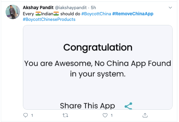印度下載量第二「Remove China Apps」被Google強制下架，引起印度集體反彈 熱門 第3張