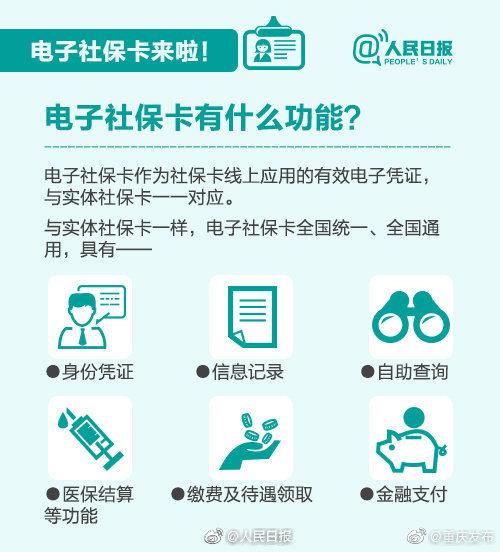 重慶市平易近留意！全國將簽發同一電子社保卡 看病後可直接線上支出 科技 第1張