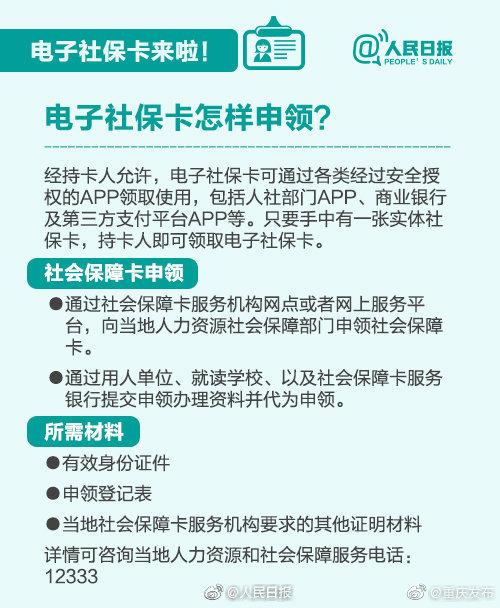 重慶市平易近留意！全國將簽發同一電子社保卡 看病後可直接線上支出 科技 第2張