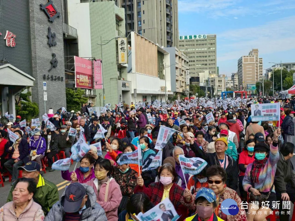 林世賢勝利團結大會，現場踴入近3000人到場相挺