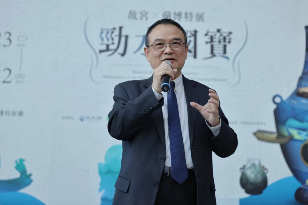 圖／故宮蕭宗煌院長表示，國寶安全來到宜蘭，是雙方團隊長時間的準備與專業合作。（蘭博館 提供）