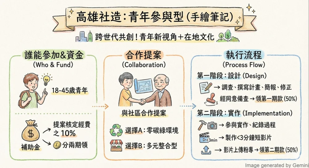 年輕世代動起來　高雄社區營造計畫邀青年共創多元永續城市