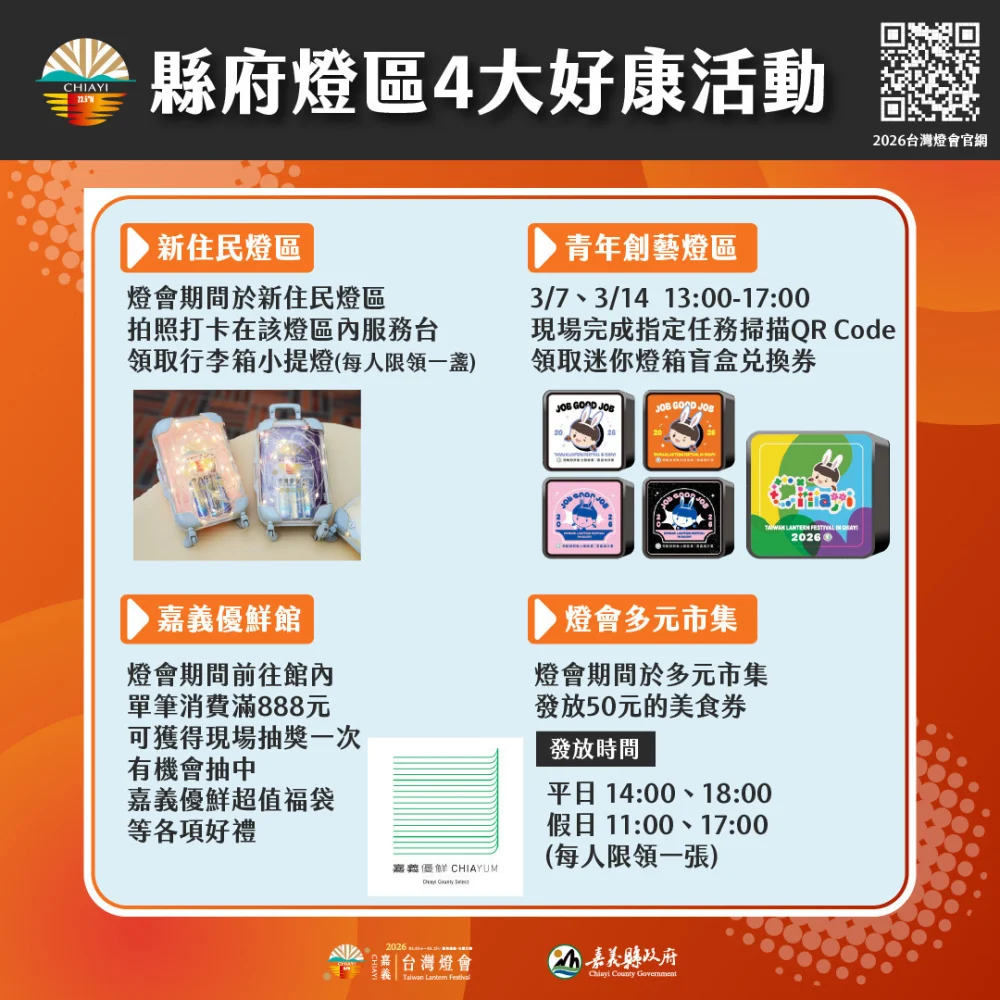 2026台灣燈會 嘉縣府集結4大好康大放送