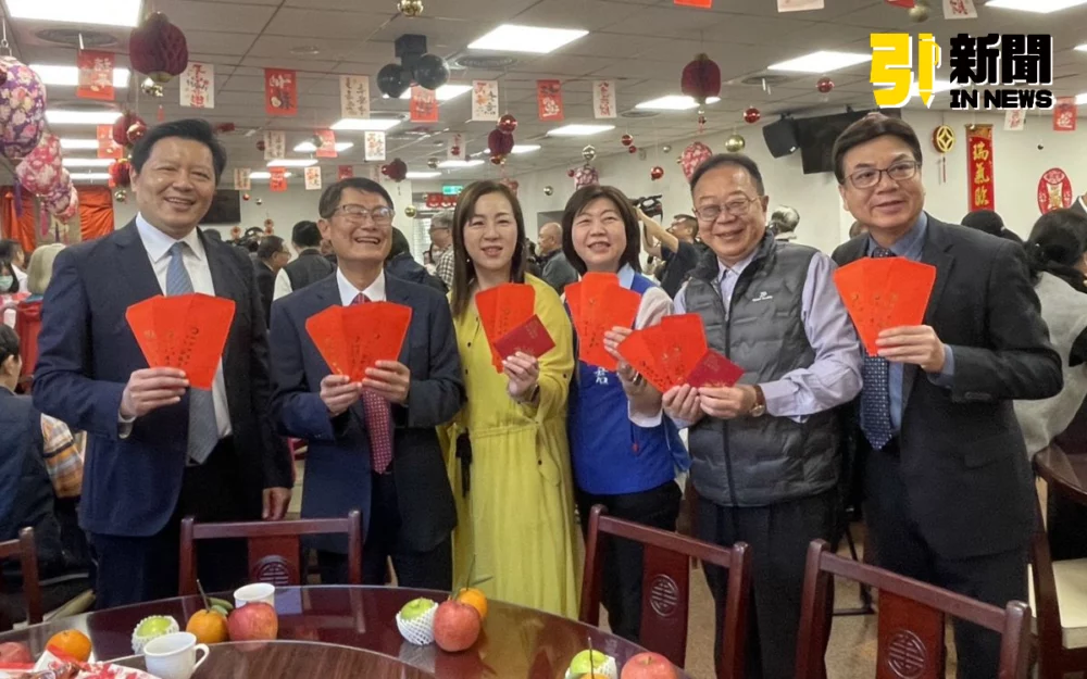 圖/副市長劉和然、朱惕之、陳純敬今日前往新北市議會參加新春團拜。(記者陳志仁攝,2026.02.23)