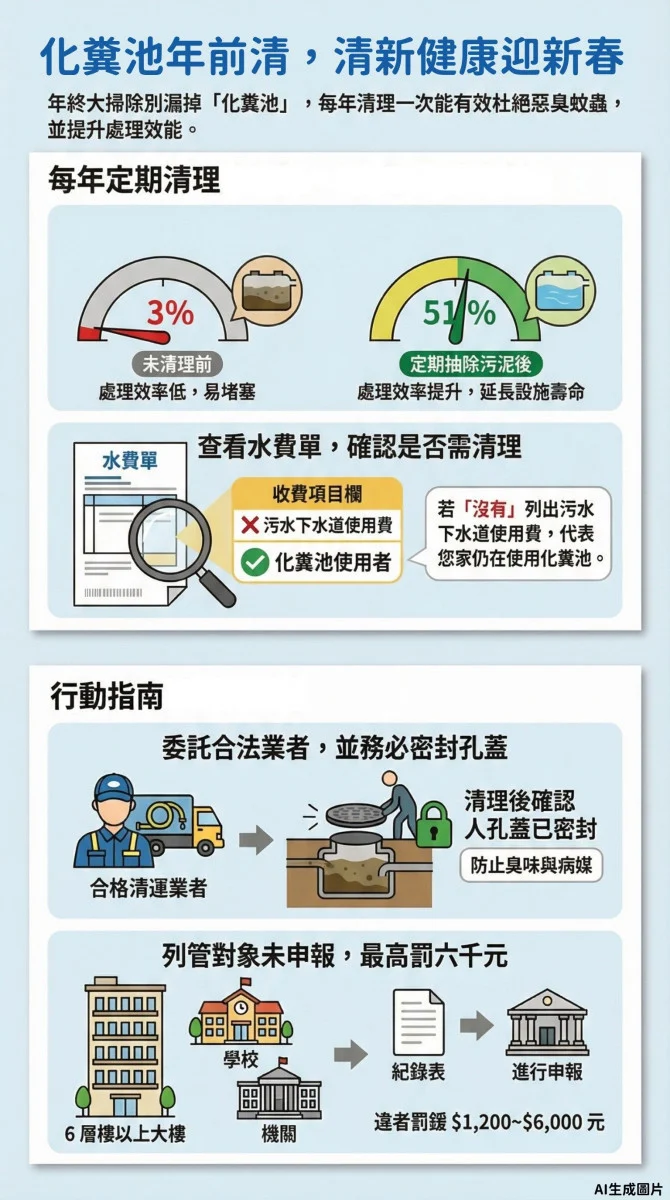 化糞池年前清　清新健康迎新春