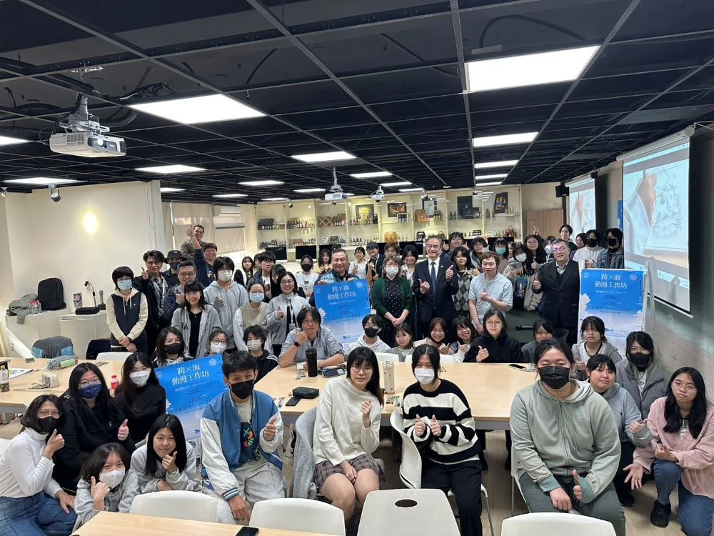 嶺東科技大學「動漫遊戲美術應用學士學位學程」連續第三年舉辦「跨海動漫工作坊」。(圖/嶺東科技大學)