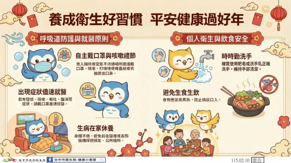 養成衛生好習慣 平安健康過好年