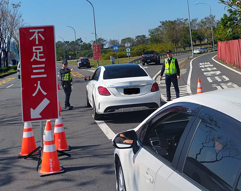 嘉義市警局加強春節9日連假交通疏導／警方提供