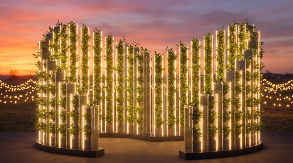 嘉義縣政府攜手台泥綠能股份有限公司與達和鹿草環保股份有限公司共同打造「智慧城市燈區」／嘉義縣府提供