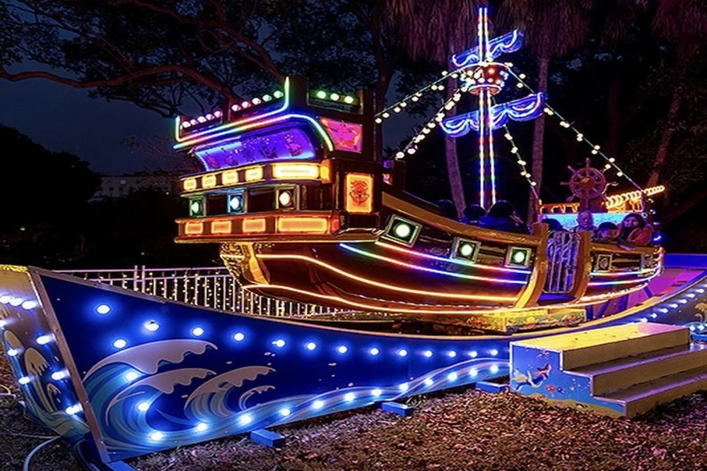 虎頭山創新園區遊樂設施為免費使用並提早開玩。