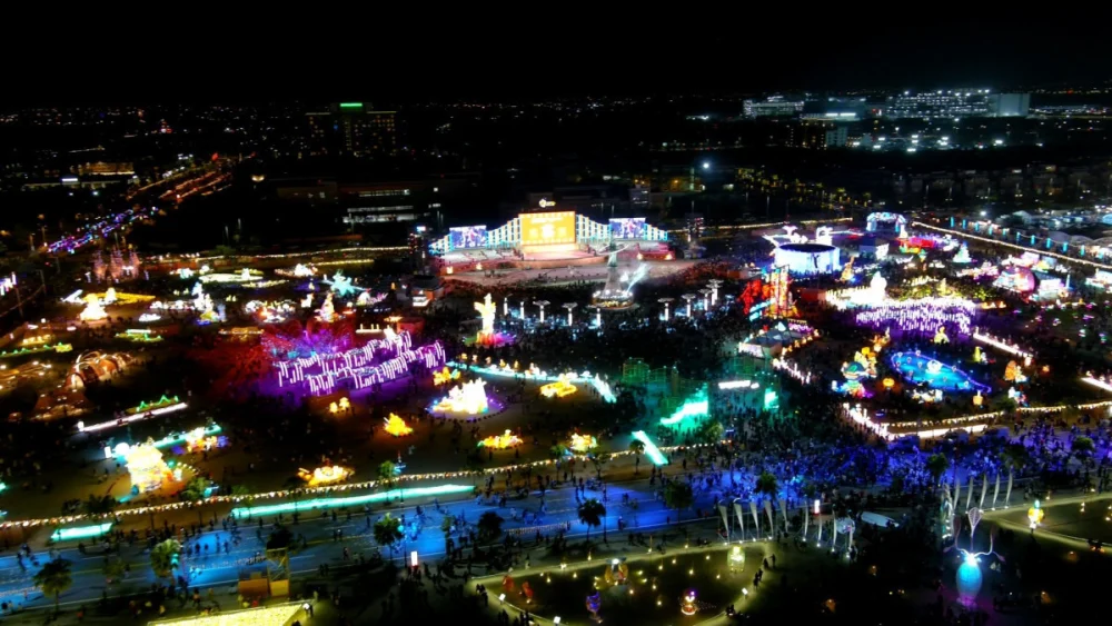 2026台灣燈會15日晚間正式閉幕，本次燈會13天累積參觀人次1360萬／嘉義縣府提供