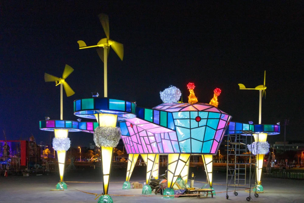 為延續燈會藝術價值,促進燈組永續利用,嘉義縣府將開放部分燈組提供各界申請典藏/嘉義縣府提供