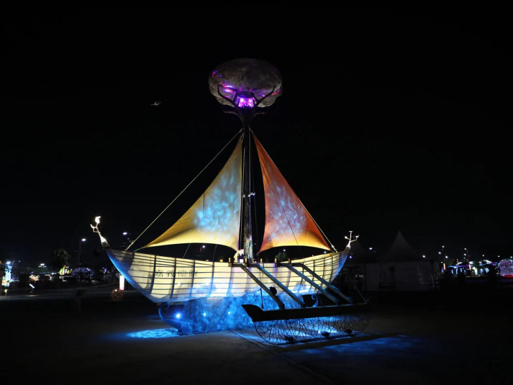 為延續燈會藝術價值,促進燈組永續利用,嘉義縣府將開放部分燈組提供各界申請典藏/嘉義縣府提供