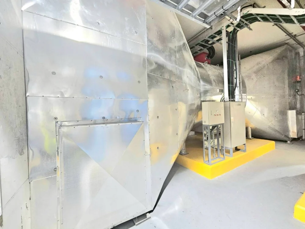 台南鐵路地下化工程隧道風機系統。（圖／行政院交通部鐵道局）