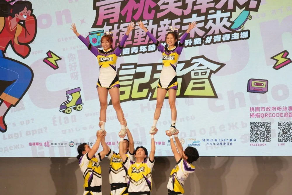 開南大學競技啦啦隊進行開場表演。


” style=”width:100%; height:auto; display: black;”/></p>
<figcaption id=