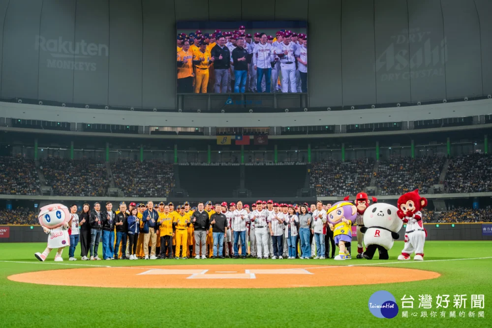 中職37年開幕戰 張善政揪逾百名桃園學子赴大巨蛋挺桃猿