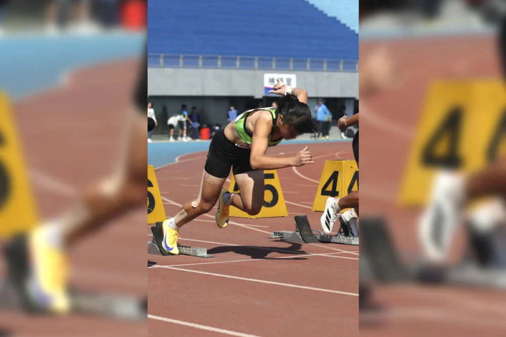 洪小妹感性表示：「手術並不會影響未來，關鍵是勇敢面對。」展現奪金韌性。（洪小妹提供）