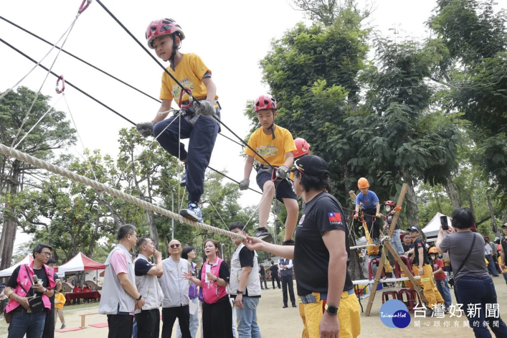 「諸羅森友會」設計大型親子共融活動／嘉義市府提供