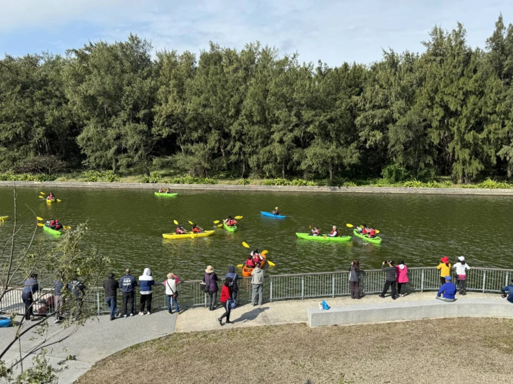 後湖溪生態園區因整體規劃完善，已成熱門打卡聖地。