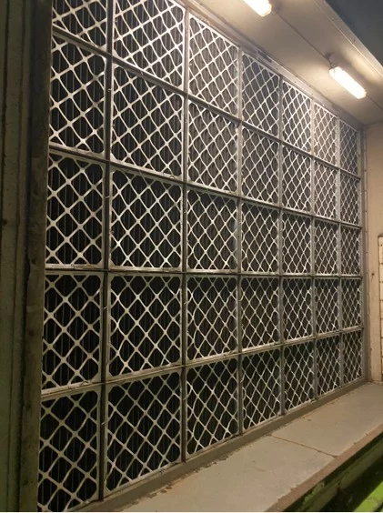 圖/空調箱用化學濾網設計與安裝。(榮宗科技提供)