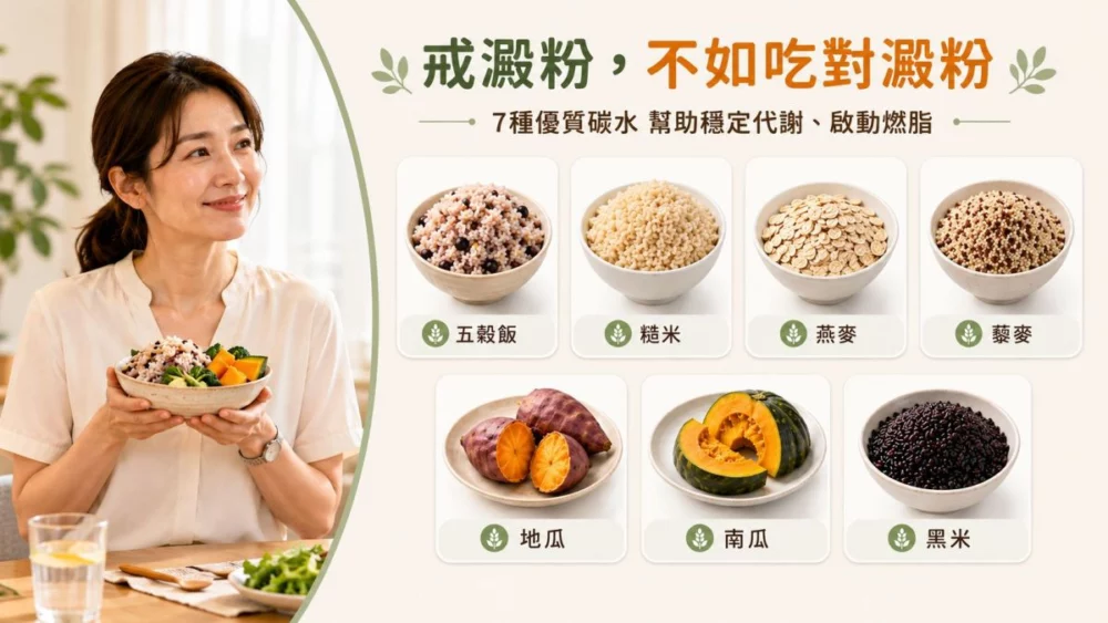 圖／戒澱粉，不如吃對澱粉。（AI生成）