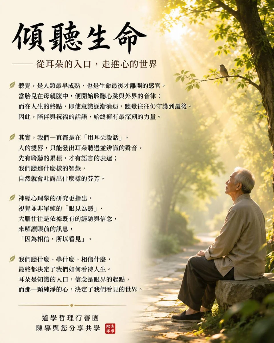 傾聽生命－從耳朵的入口，走進心的世界　