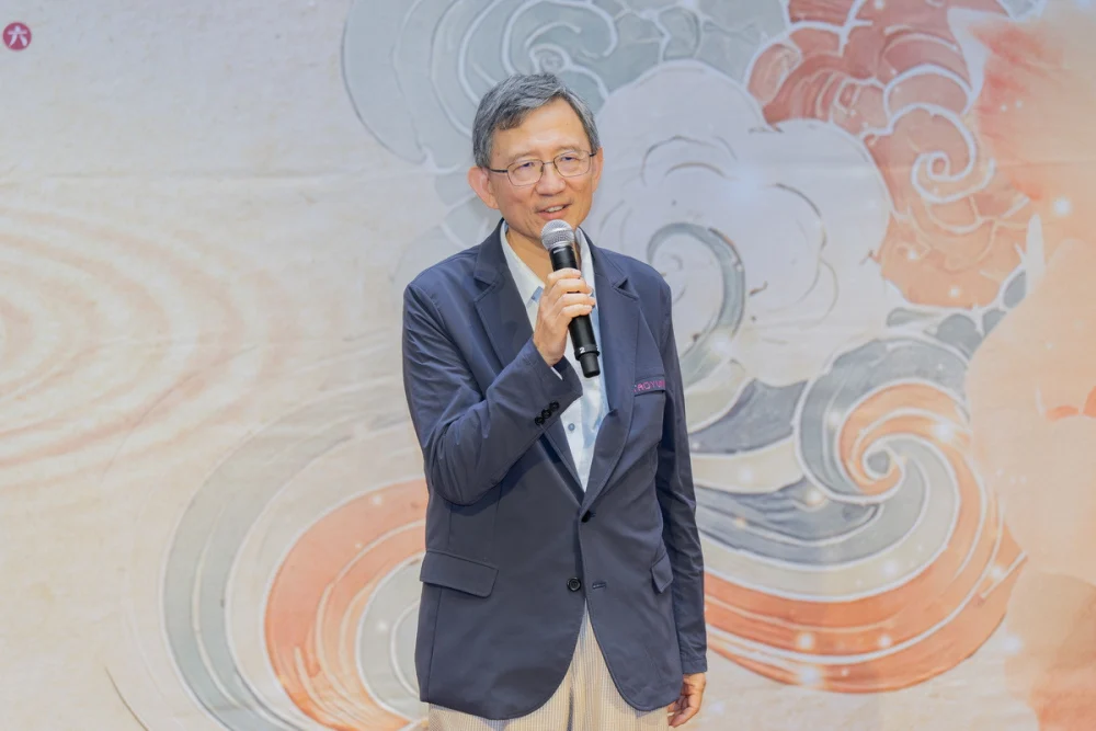 桃園市副市長王明鉅於「2026桃園國樂節記者會」中致詞。