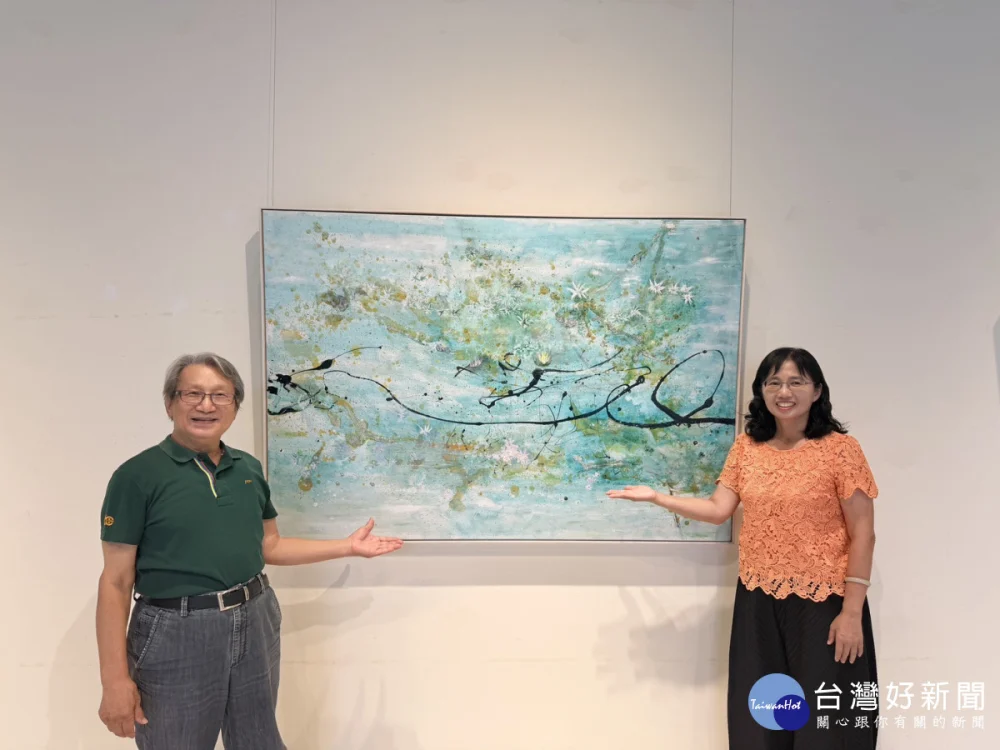 從診間走向畫布，林介山以藝術描繪生命歷程。圖／記者鄧富珍攝