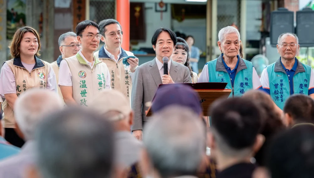 賴清德再強調社會福利不會少。(温世政辦公室提供)
