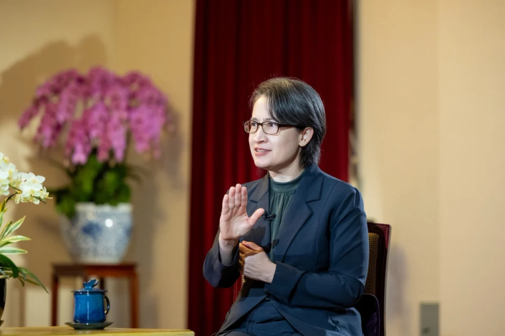 接受媒體專訪談台無人機產業發展起步太遲　蕭美琴：better late than never