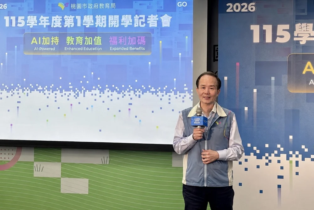 教育局長劉仲成說明115學年度桃園教育三大主軸。


” style=”width:100%; height:auto; display: black;”/></p>
<figcaption id=